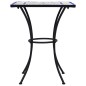 vidaXL Mesa de mosaico para cafetería cerámica azul y blanco 60 cm vidaXL Mesa de mosaico para cafetería cerámica azul y blanco 60 cm