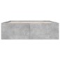 vidaXL Estructura de cama madera de ingeniería gris hormigón 160x200cm vidaXL Estructura de cama madera de ingeniería gris hormigón 160x200cm