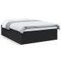 vidaXL Estructura de cama madera de ingeniería negra 160x200 cm