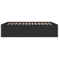 vidaXL Estructura de cama madera de ingeniería negra 160x200 cm
