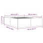 vidaXL Estructura de cama madera de ingeniería negra 160x200 cm