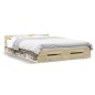 vidaXL Cama con cajones madera ingeniería roble Sonoma 140x190 cm vidaXL Cama con cajones madera ingeniería roble Sonoma 140x190 cm
