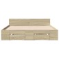 vidaXL Cama con cajones madera ingeniería roble Sonoma 140x190 cm vidaXL Cama con cajones madera ingeniería roble Sonoma 140x190 cm