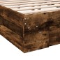 vidaXL Cama con cajones madera de ingeniería roble ahumado 140x190 cm vidaXL Cama con cajones madera de ingeniería roble ahumado 140x190 cm