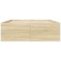 vidaXL Estructura de cama madera de ingeniería roble Sonoma 135x190 cm