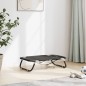 vidaXL Cama para perros plegable tela oxford y acero gris antracita
