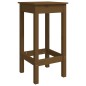 vidaXL Mesa y taburetes altos de jardín 5 pzas madera pino marrón miel vidaXL Mesa y taburetes altos de jardín 5 pzas madera pino marrón miel