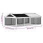vidaXL Corral de madera maciza pino marrón 200x112,5x74 cm vidaXL Corral de madera maciza pino marrón 200x112,5x74 cm