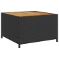 vidaXL Sofá de jardín en forma de L con mesa y cojines ratán PE negro vidaXL Sofá de jardín en forma de L con mesa y cojines ratán PE negro