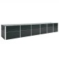 vidaXL Arriate de jardín de acero galvanizado antracita 480x80x77 cm vidaXL Arriate de jardín de acero galvanizado antracita 480x80x77 cm