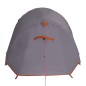 vidaXL Tienda de campaña túnel 2 personas impermeable gris y naranja