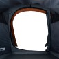 vidaXL Tienda de campaña túnel 2 personas impermeable gris y naranja