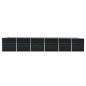 vidaXL Arriate de jardín de acero galvanizado antracita 480x80x77 cm vidaXL Arriate de jardín de acero galvanizado antracita 480x80x77 cm