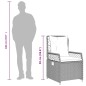 vidaXL Set de muebles jardín 5 pzas con cojines ratán sintético negro vidaXL Set de muebles jardín 5 pzas con cojines ratán sintético negro