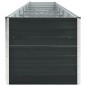 vidaXL Arriate de jardín de acero galvanizado antracita 480x80x77 cm vidaXL Arriate de jardín de acero galvanizado antracita 480x80x77 cm