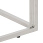 vidaXL Mesa consola acero inoxidable madera maciza reciclada plateada vidaXL Mesa consola acero inoxidable madera maciza reciclada plateada