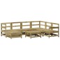 vidaXL Juego de sofás de jardín 8 pzas madera de pino impregnada vidaXL Juego de sofás de jardín 8 pzas madera de pino impregnada