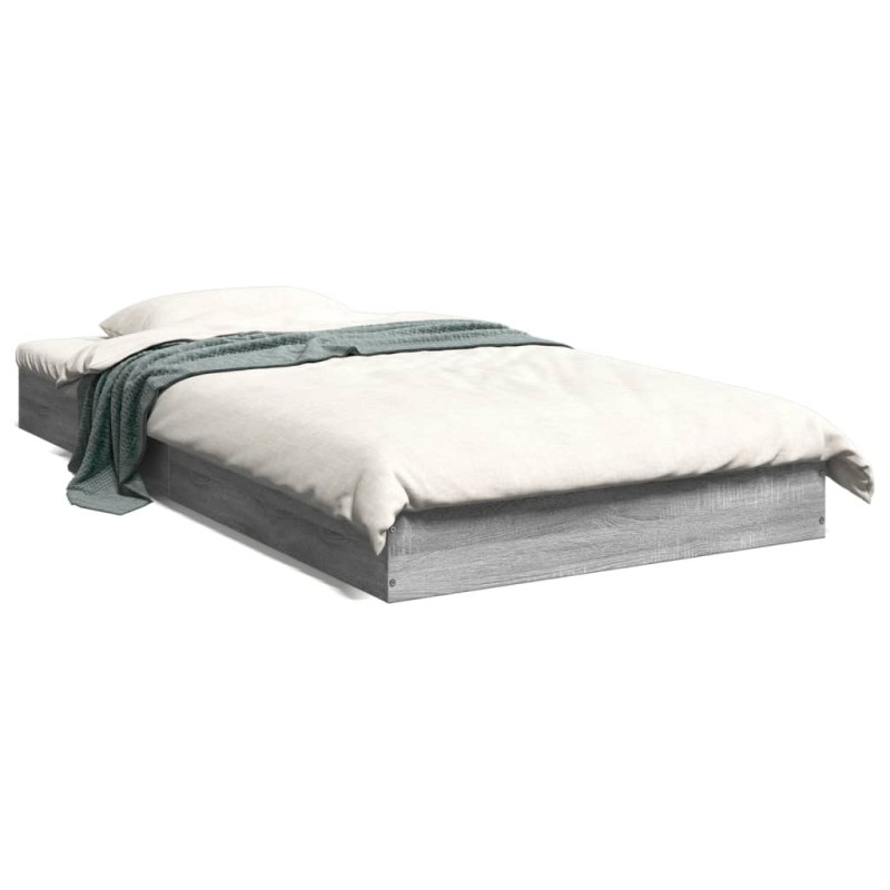 vidaXL Estructura de cama madera de ingeniería gris Sonoma 90x190 cm vidaXL Estructura de cama madera de ingeniería gris Sonoma 90x190 cm