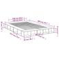 vidaXL Estructura de cama madera de ingeniería marrón roble 140x200 cm vidaXL Estructura de cama madera de ingeniería marrón roble 140x200 cm
