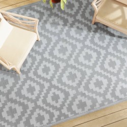 vidaXL Alfombra de exterior PP gris 190x290 cm