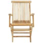 vidaXL Conjunto de comedor de jardín 5 piezas madera maciza de teca vidaXL Conjunto de comedor de jardín 5 piezas madera maciza de teca