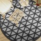 vidaXL Alfombra de exterior PP negro Ø200 cm vidaXL Alfombra de exterior PP negro Ø200 cm