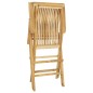 vidaXL Conjunto de comedor de jardín 5 piezas madera maciza de teca vidaXL Conjunto de comedor de jardín 5 piezas madera maciza de teca