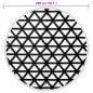 vidaXL Alfombra de exterior PP negro Ø200 cm vidaXL Alfombra de exterior PP negro Ø200 cm