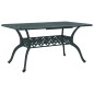 vidaXL Mesa de jardín aluminio fundido verde 150x90x72 cm vidaXL Mesa de jardín aluminio fundido verde 150x90x72 cm