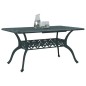 vidaXL Mesa de jardín aluminio fundido verde 150x90x72 cm vidaXL Mesa de jardín aluminio fundido verde 150x90x72 cm