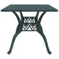 vidaXL Mesa de jardín aluminio fundido verde 150x90x72 cm vidaXL Mesa de jardín aluminio fundido verde 150x90x72 cm