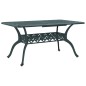 vidaXL Mesa de jardín aluminio fundido verde 150x90x72 cm vidaXL Mesa de jardín aluminio fundido verde 150x90x72 cm