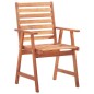 vidaXL Sillas comedor de jardín y cojines 6 uds madera maciza acacia 