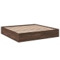 vidaXL Estructura de cama madera de ingeniería marrón roble 200x200 cm