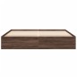 vidaXL Estructura de cama madera de ingeniería marrón roble 200x200 cm