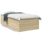 vidaXL Estructura de cama madera de ingeniería roble Sonoma 90x200 cm vidaXL Estructura de cama madera de ingeniería roble Sonoma 90x200 cm
