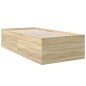 vidaXL Estructura de cama madera de ingeniería roble Sonoma 90x200 cm vidaXL Estructura de cama madera de ingeniería roble Sonoma 90x200 cm