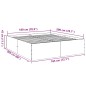 vidaXL Estructura de cama madera de ingeniería roble ahumado 180x200cm vidaXL Estructura de cama madera de ingeniería roble ahumado 180x200cm