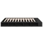 vidaXL Estructura de cama madera de ingeniería negra 150x200 cm vidaXL Estructura de cama madera de ingeniería negra 150x200 cm