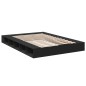 vidaXL Estructura de cama madera de ingeniería negra 150x200 cm vidaXL Estructura de cama madera de ingeniería negra 150x200 cm