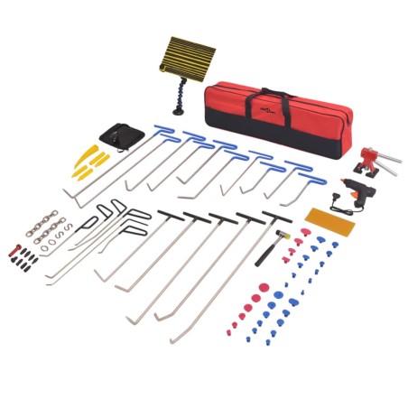 vidaXL Set reparación de abolladuras sin pintura acero inoxidable