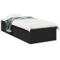 vidaXL Estructura de cama madera de ingeniería negra 90x190 cm vidaXL Estructura de cama madera de ingeniería negra 90x190 cm