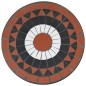 vidaXL Juego de bistró de mosaico de hierro cerámica terracota blanco vidaXL Juego de bistró de mosaico de hierro cerámica terracota blanco