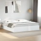 vidaXL Estructura de cama madera de ingeniería blanca 200x200 cm vidaXL Estructura de cama madera de ingeniería blanca 200x200 cm