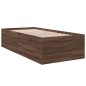 vidaXL Estructura de cama madera de ingeniería roble marrón 90x200 cm vidaXL Estructura de cama madera de ingeniería roble marrón 90x200 cm