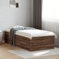 vidaXL Estructura de cama madera de ingeniería roble marrón 90x200 cm vidaXL Estructura de cama madera de ingeniería roble marrón 90x200 cm