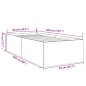vidaXL Estructura de cama madera de ingeniería roble marrón 90x200 cm vidaXL Estructura de cama madera de ingeniería roble marrón 90x200 cm