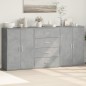 vidaXL Aparadores 3 uds madera de ingeniería gris hormigón 60x31x84 cm vidaXL Aparadores 3 uds madera de ingeniería gris hormigón 60x31x84 cm
