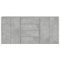vidaXL Aparadores 3 uds madera de ingeniería gris hormigón 60x31x84 cm vidaXL Aparadores 3 uds madera de ingeniería gris hormigón 60x31x84 cm