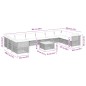 vidaXL Set de sofás de jardín 11 pzas y cojines ratán sintético negro vidaXL Set de sofás de jardín 11 pzas y cojines ratán sintético negro